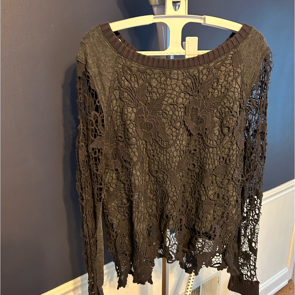 Free People Lace Sweater